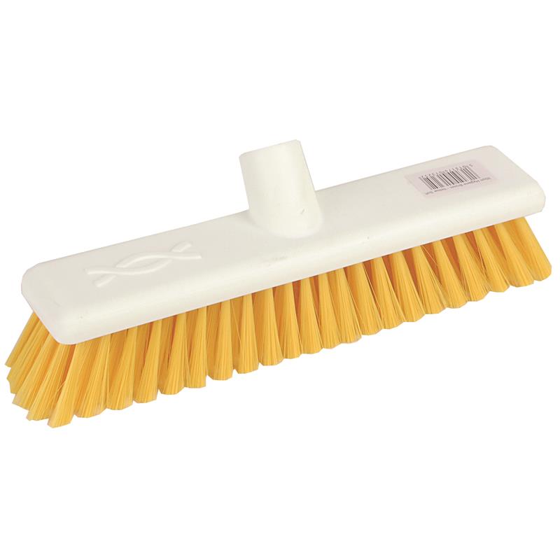12" Soft Plastic Broom Complete Yellow (Excel)